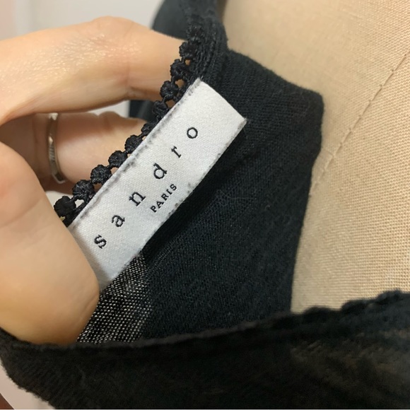 SANDRO | black tee - Picture 7 of 9